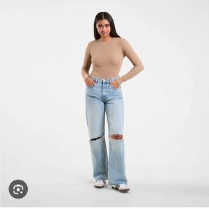 Nuuds Waffle Bodysuit | Cinnamon